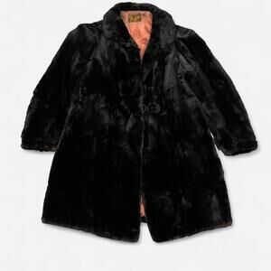 Vintage Black Fur Coat